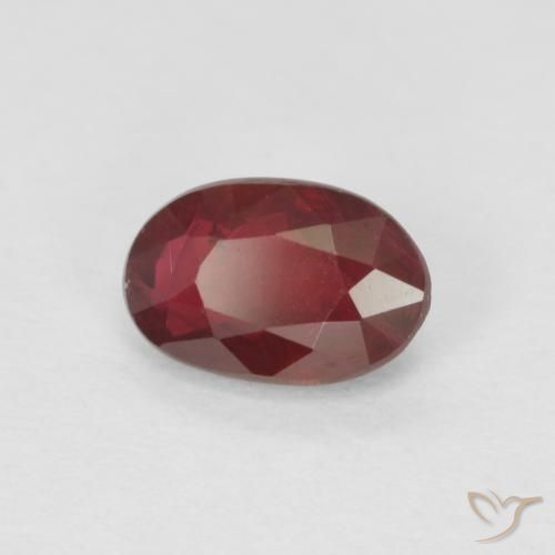 Rubis Rouge sang naturelle ovale, 0.59 ct, VS-SI