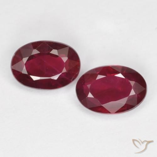 Shop natural 1.11ct Rouge foncé Rubis gems, ovale, from Myanmar at GemSelect. In stock, global shipping!