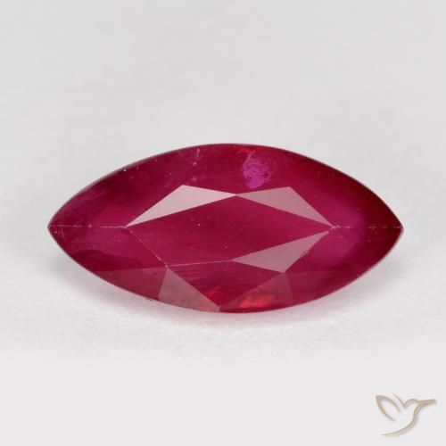 1.29ct Naturel Rouge confiture Rubis, Marquise, VS-SI