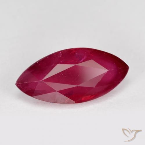 Rubis Rouge confiture naturelle Marquise, 1.29 ct, VS-SI