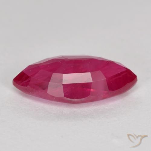 Rubis Rouge Rosâtre naturelle Marquise, 1.49 ct, VS-SI