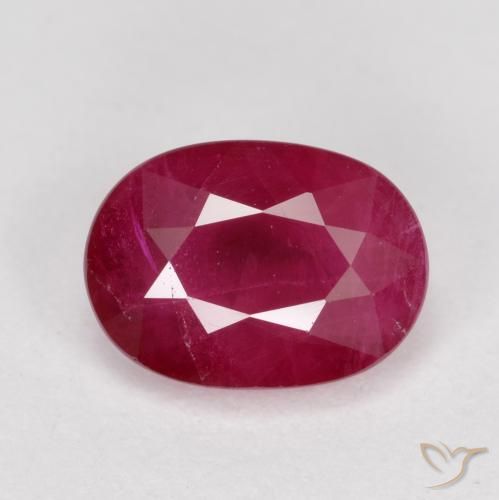 1.08ct Naturel Rose rougeâtre Rubis, ovale, VS-SI