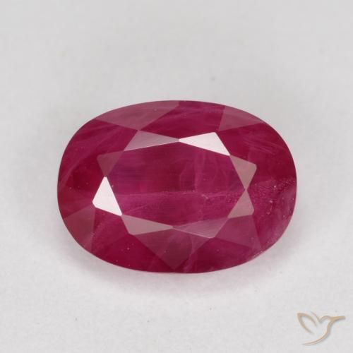 1.05ct Naturel Rouge moyen Rubis, ovale, VS-SI