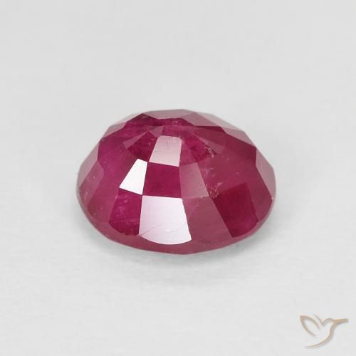 Rubis Rose rougeâtre naturelle ovale, 1.59 ct, VS-SI