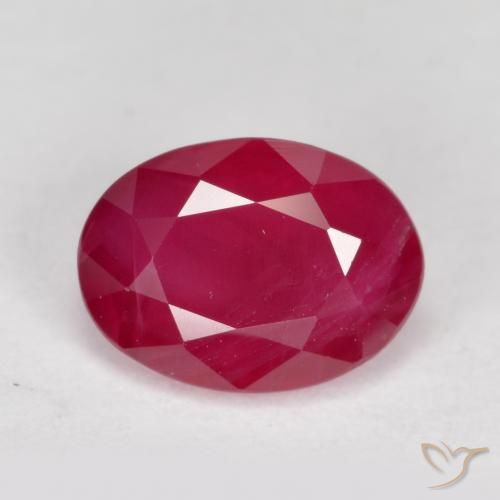1.15ct Naturel Rouge confiture Rubis, ovale, VS-SI
