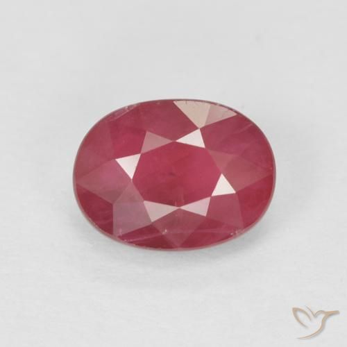 1.10ct Naturel Rouge Rosâtre Rubis, ovale, VS-SI
