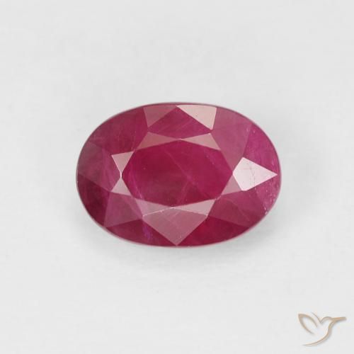 1.16ct Naturel Rose rougeâtre profond Rubis, ovale, VS-SI