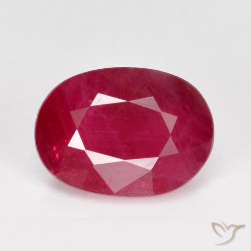 1.40ct Naturel Rouge moyen Rubis, ovale, VS-SI