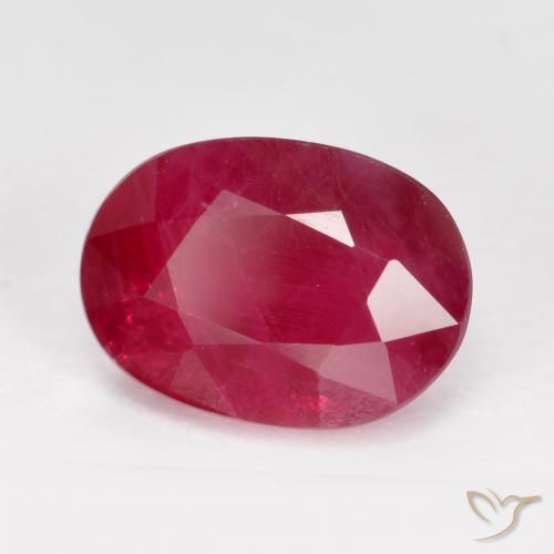 Rubis Rouge moyen naturelle ovale, 1.40 ct, VS-SI