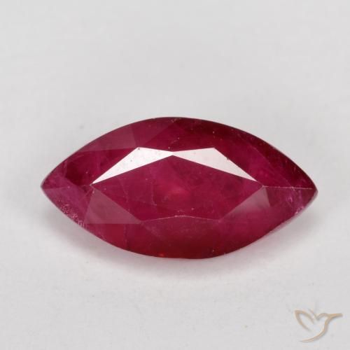 1.08ct Naturel Rouge foncé Rubis, Marquise, VS-SI