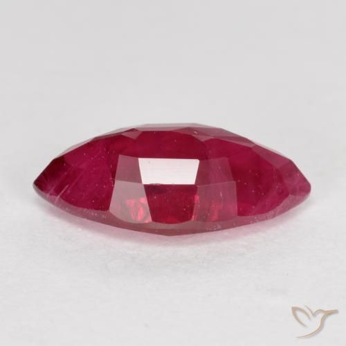 Rubis Rouge foncé naturelle Marquise, 1.08 ct, VS-SI