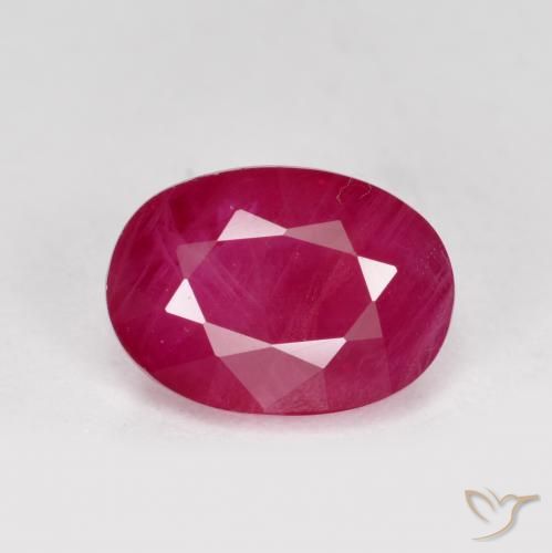 1.31ct Naturel Rouge moyen Rubis, ovale, VS-SI