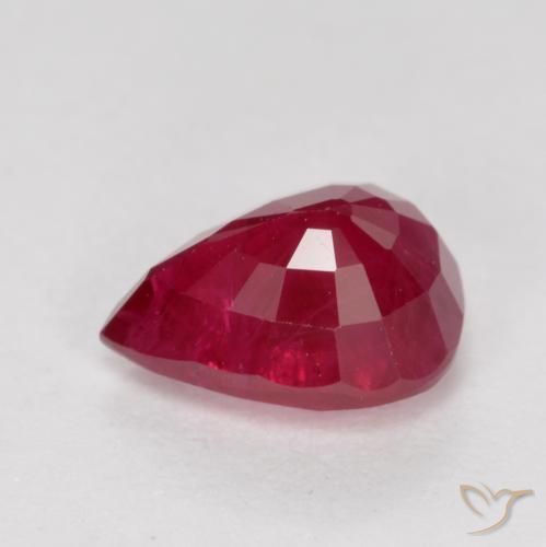 Rubis Rouge confiture naturelle En forme de poire, 1.08 ct, VS-SI