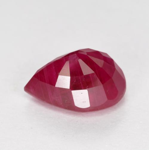 Rubis Rouge moyen naturelle En forme de poire, 1.18 ct, VS-SI