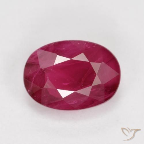 1.11ct Naturel Cramoisi profond Rubis, ovale, VS-SI