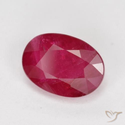 Rubis Rouge confiture naturelle ovale, 1.07 ct, VS-SI