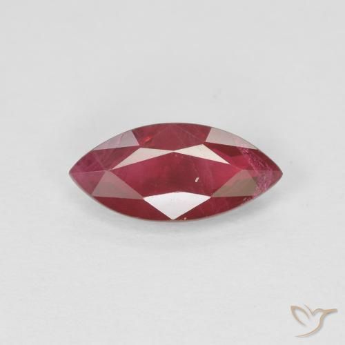 1.08ct Naturel Rouge foncé Rubis, Marquise, VS-SI