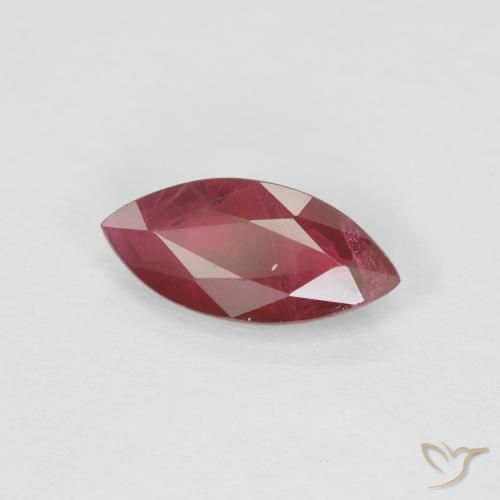 Rubis Rouge foncé naturelle Marquise, 1.08 ct, VS-SI