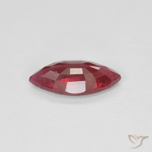 Rubis Rouge foncé naturelle Marquise, 1.08 ct, VS-SI
