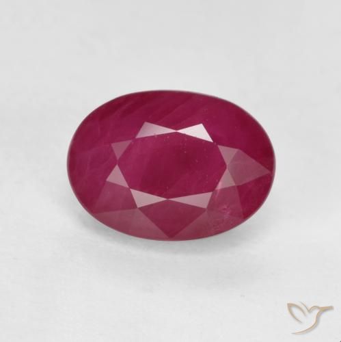 1.21ct Naturel Rouge Rosâtre Rubis, ovale, VS-SI