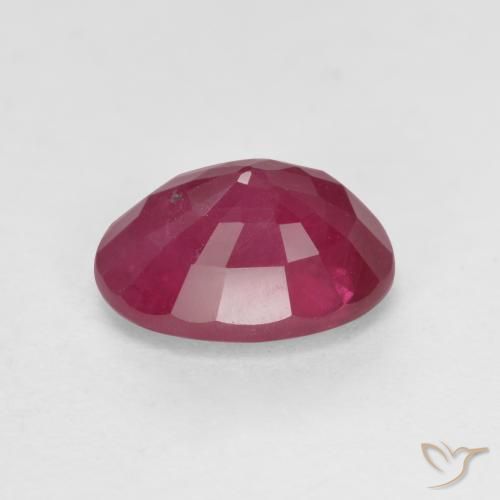 Rubis Rouge Rosâtre naturelle ovale, 1.21 ct, VS-SI