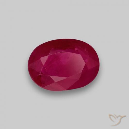 1.07ct Naturel Rouge moyen Rubis, ovale, VS-SI