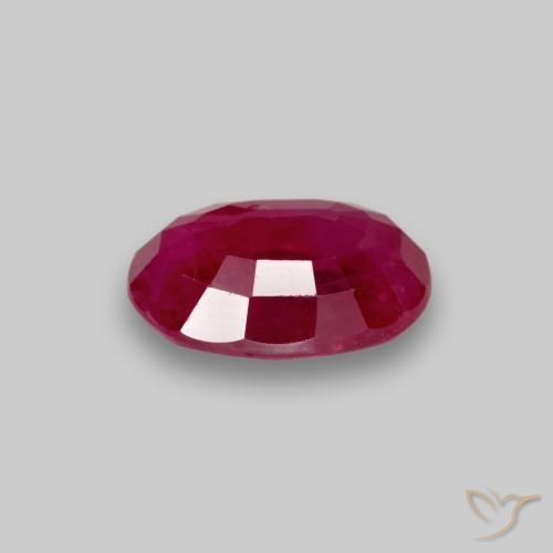 Rubis Rouge moyen naturelle ovale, 1.07 ct, VS-SI