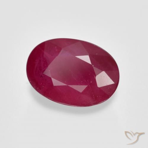 Rubis Cramoisi profond naturelle ovale, 1.13 ct, VS-SI