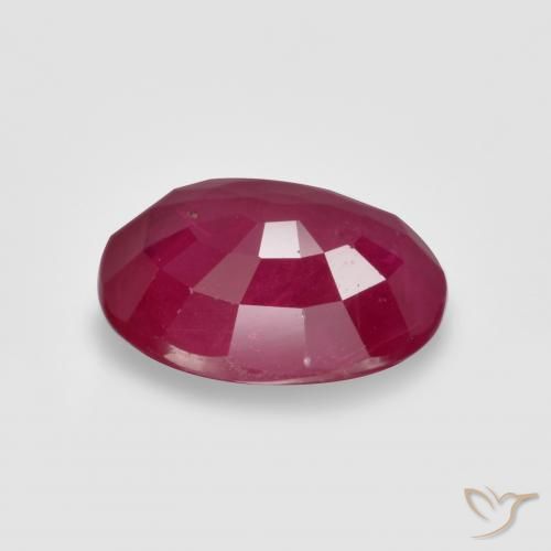 Rubis Cramoisi profond naturelle ovale, 1.13 ct, VS-SI