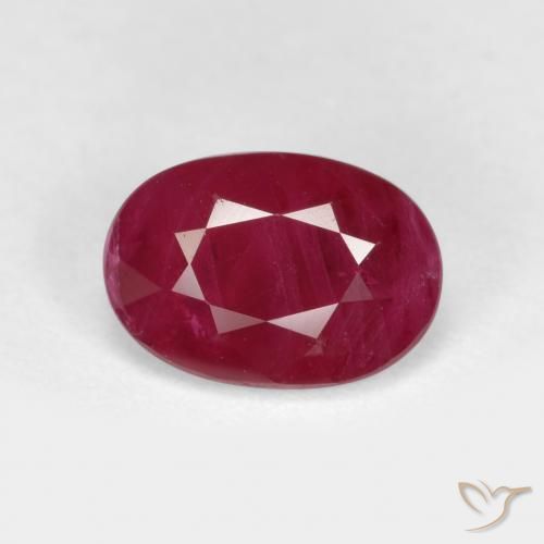 1.03ct Naturel Rouge moyen Rubis, ovale, VS-SI