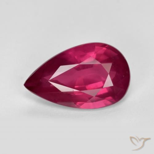 2.36ct Naturel Rouge framboises Rubis, En forme de poire, VS-SI