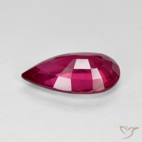 Rubis Rouge framboises naturelle En forme de poire, 2.36 ct, VS-SI