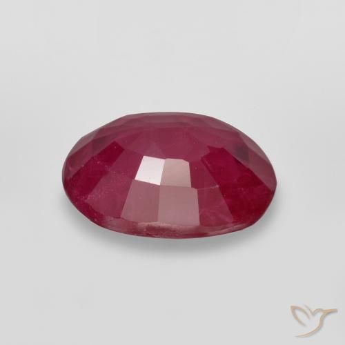 Rubis Rouge confiture naturelle ovale, 1.06 ct, SI
