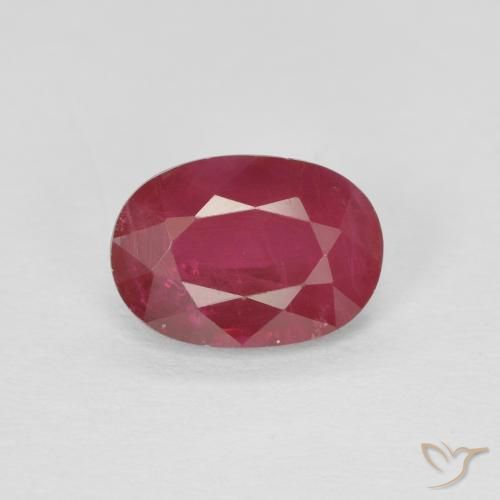 1.04ct Naturel Rouge foncé Rubis, ovale, SI