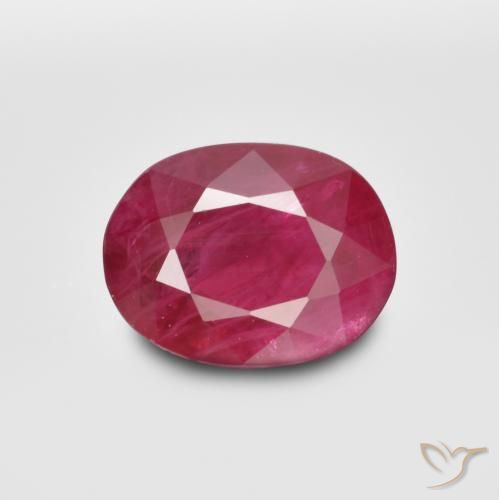 1.22ct Naturel Rouge foncé Rubis, ovale, SI