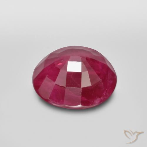 Rubis Rouge sang naturelle ovale, 1.35 ct, SI