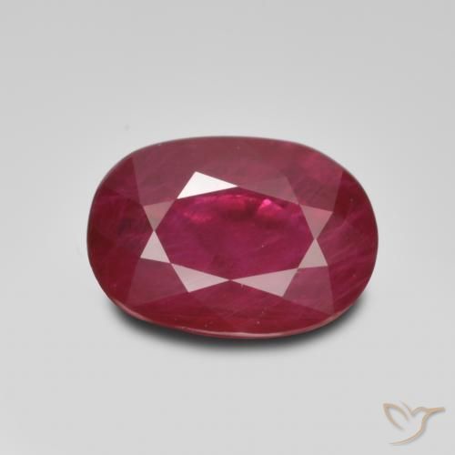 1.03ct Naturel Rouge foncé Rubis, ovale, VS-SI