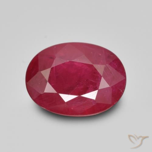 1.12ct Naturel Rouge confiture Rubis, ovale, VS-SI