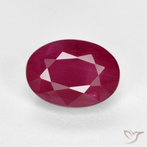 1.40ct Naturel Vin rouge Rubis, ovale, VS-SI