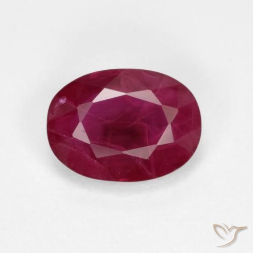 1.03ct Naturel Rouge foncé Rubis, ovale, VS-SI
