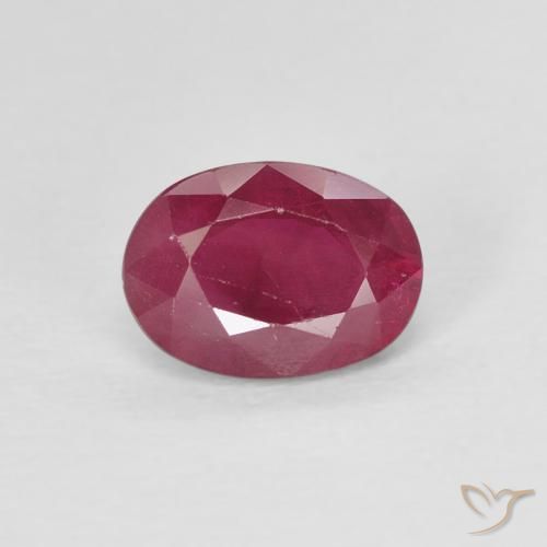 1.10ct Naturel Vin rouge Rubis, ovale, VS-SI