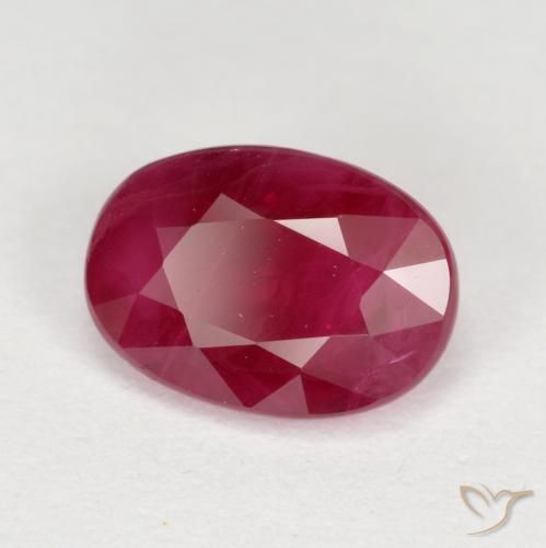 Rubis Rouge sang naturelle ovale, 1.02 ct, VS-SI