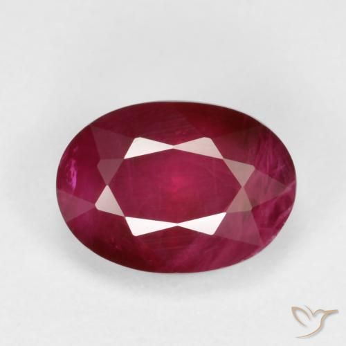 1.03ct Naturel Rouge foncé Rubis, ovale, VS-SI