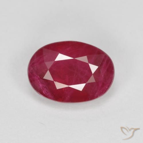 1.12ct Naturel Cramoisi profond Rubis, ovale, SI
