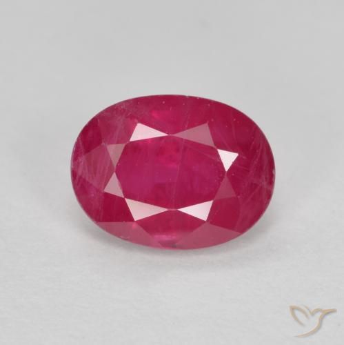 1.04ct Naturel Rose rougeâtre Rubis, ovale, SI