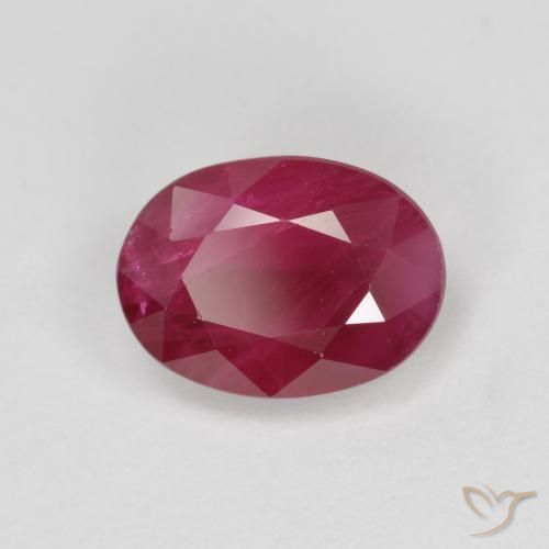 Rubis Rouge sang naturelle ovale, 1.06 ct, SI