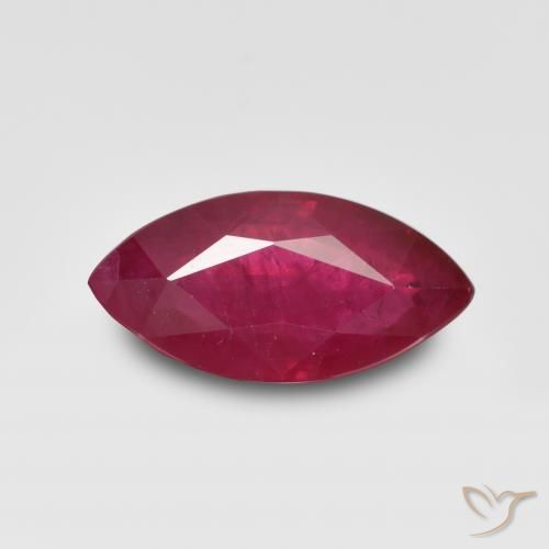 1.24ct Naturel Rouge Rosâtre Rubis, Marquise, VS-SI