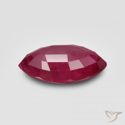 Rubis Rouge Rosâtre naturelle Marquise, 1.24 ct, VS-SI