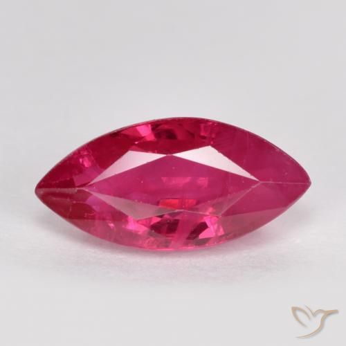 1.24ct Naturel Rouge léger Rubis, Marquise, SI
