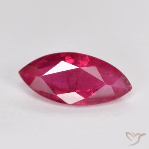 1.03ct Naturel Rouge léger Rubis, Marquise, SI
